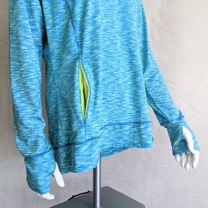 *CLOSET CLOSEOUT* Blue & lime active hoodie